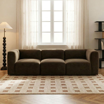 Performance Velvet Modular Sectional Sofa Couch
