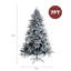 Luxury Pre-lit Faux Hinged Snowy Christmas Tree-117523829