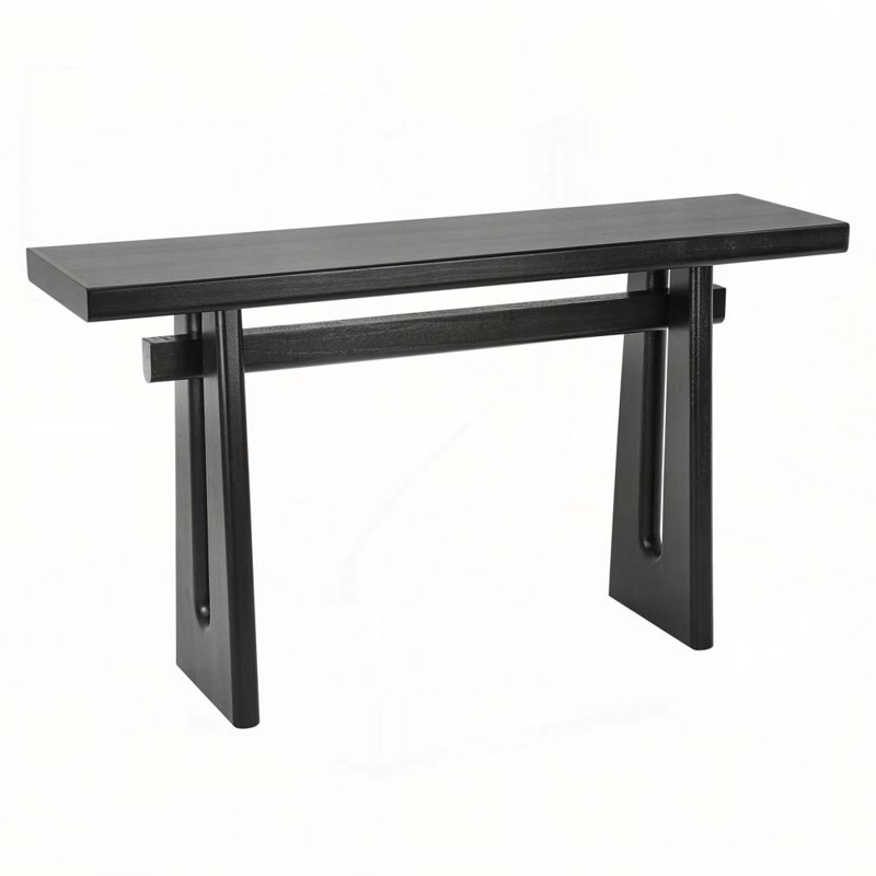 59.2"Long Console Table Sofa Table, Black