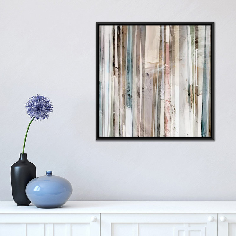 « discrète ii », reproduction sur toile, H 37 po x l 37 po x P 1,5 po, Toile avec cadre noir