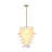 12-Light Tiered Chandelier With Cloud Glass