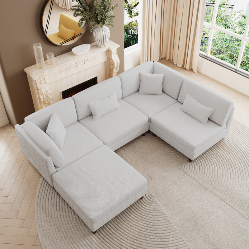 Seemab Modular Corner Sofa, Sea Salt Grey