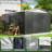 VIWAT Galvanized Steel Outdoor Storage Shed with Lockable Doors and Vents-125757426