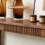 Nouvelle table de véranda entièrement en bois massif de style chinois.-114999077