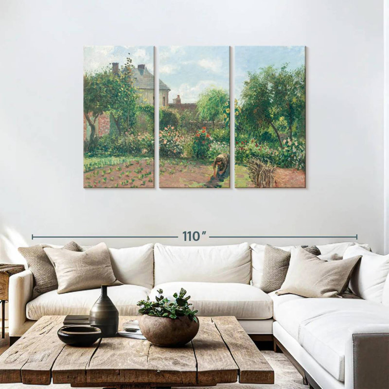 Senne, jardin de l'artiste à Eragny, 1898, H 48 po x l 74 po