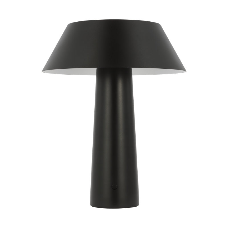 Sean Lavin Sesa 1-Light Accent Rechargeable Table Lamp in Matte White with Matte White shade, Black