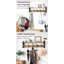 Portemanteau mural 24 po avec tablette et 5 crochets, brun-1247365572