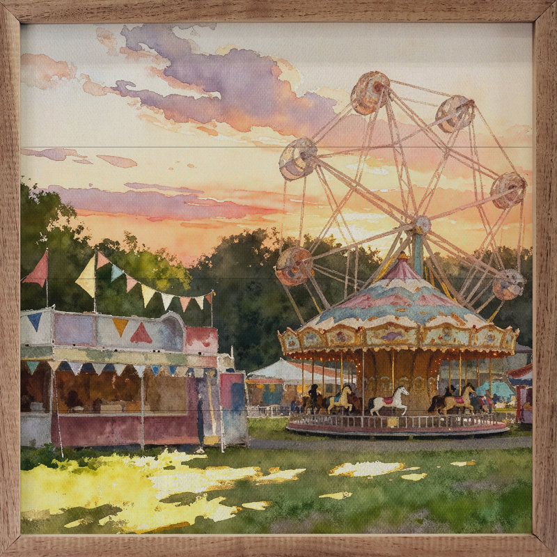 Evening At The Fair, H 16 po x l 16 po