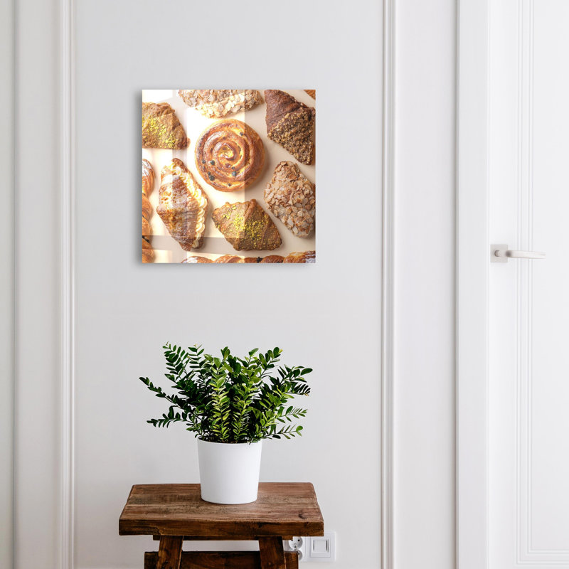 Key storage cabinet, Opens to the left, 30x30x5, White, Pastries with cream and almonds are delightful, 
