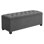 Steel Frame Storage Ottoman Bench