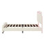 Sleek Curved Design Upholstered Platform Bed-114346595-114346596
