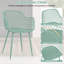 Ensemble de chaises de patio 3 pièces avec sièges en PP et plateau de table assorti pour véranda, vert-1294006794