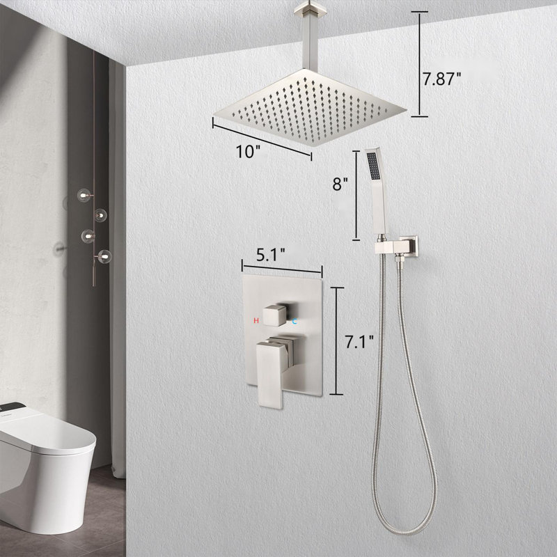 All-In-One Kit with Rough in-Valve, Brushed Nickel