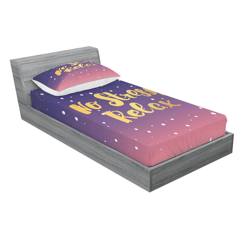 Microfiber Sheet Set, Twin Sheet Set with Fitted Sheet
