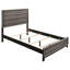 Ensemble de lit double 5 pièces Mela, commode de table de chevet et miroir, chêne gris-117055957