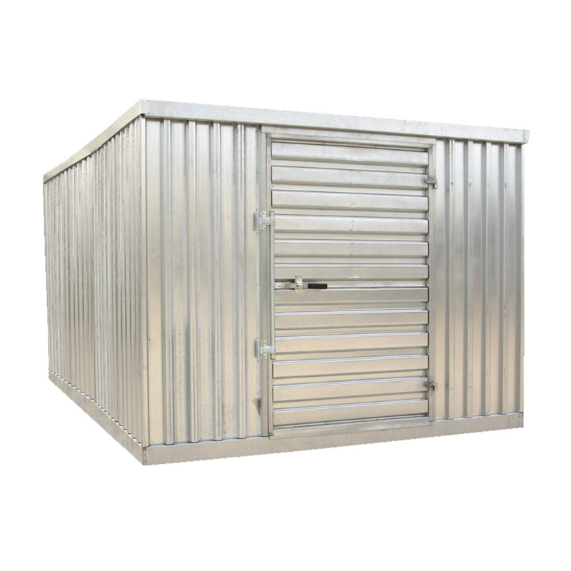 Metal Storage Shed, 84.75" H x 109.19" W x 76.5" D