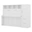 Lit escamotable double Kenelm avec placard et tiroirs-916224820