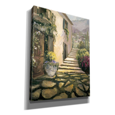 «Sunlit Villa II» par Allayn Stevens, art mural sur toile