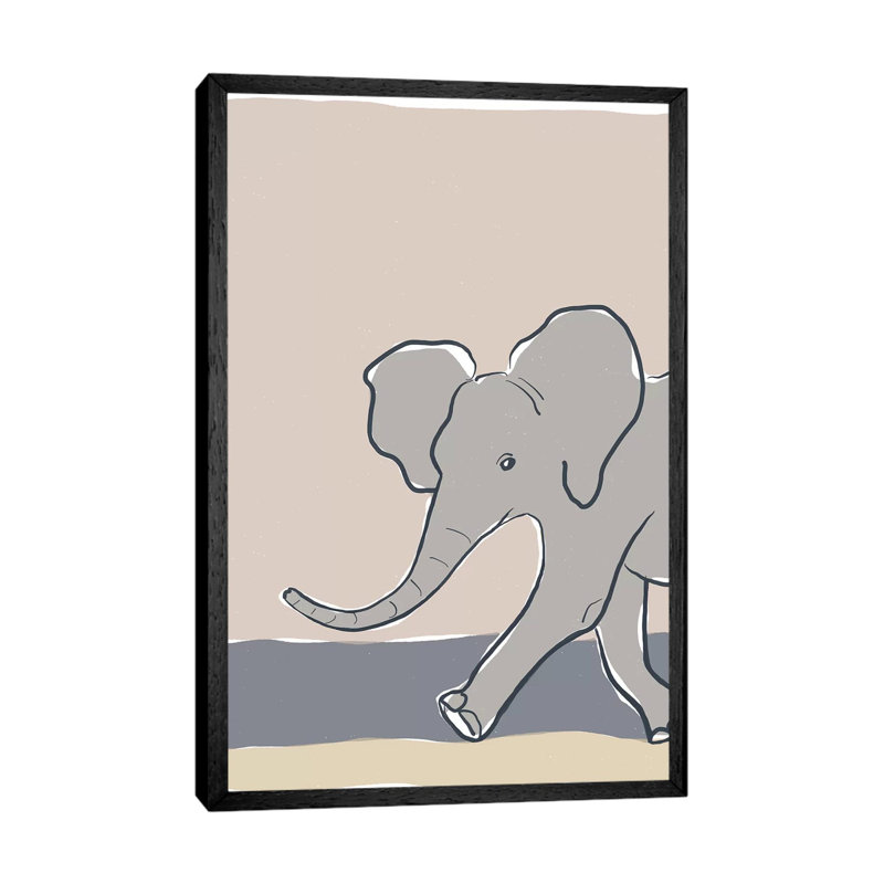Pastel Zoo III by Rob Delamater - Gallery-Wrapped Canvas Giclée on Canvas, Black Framed, 66.04 cm H x 45.72 cm W