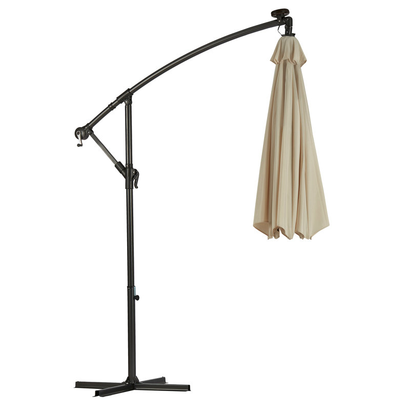 Blevins 270cm Lighted Cantilever Parasol, Cream