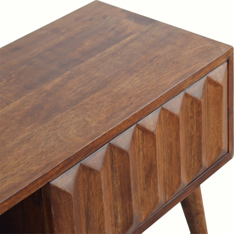 Unité média en bois de châtaignier exquise au design élégant pour la maison