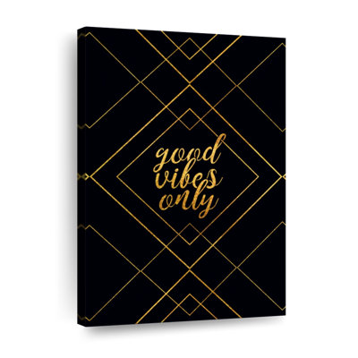" Good Vibes Happiness Quote " by Enchanté Designs