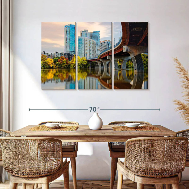 Paysage urbain urbain Sirci Austin, H 36 po x l 57 po