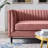 Devote Channel Tufted Performance Velvet Loveseat-489108738