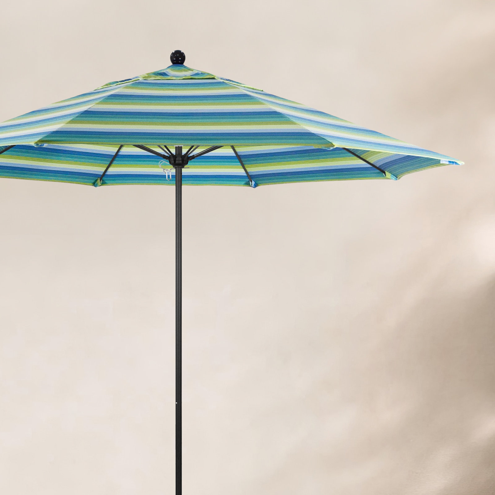 Maria 9' Sunbrella® Umbrella, Seville Seaside Stripe Sunbrella®