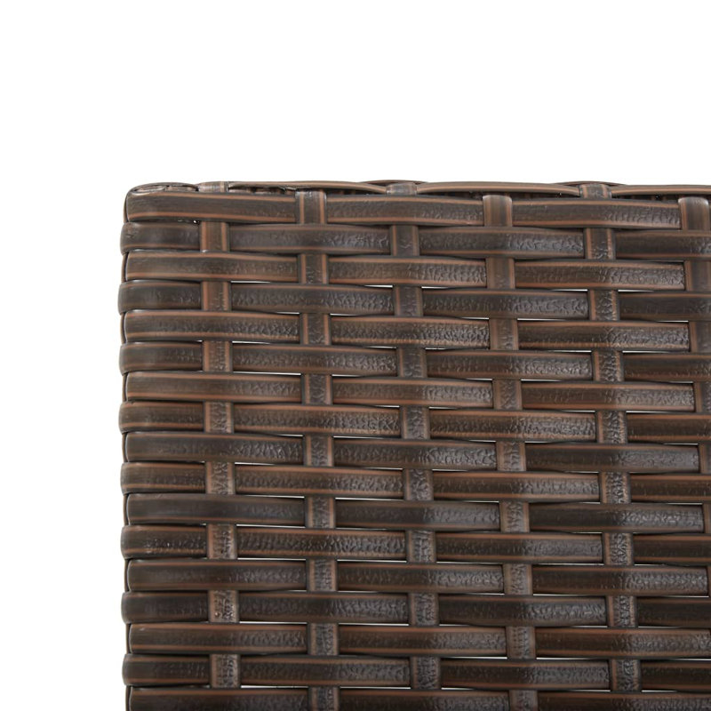 Banc de jardin en acier Eltje, Brun