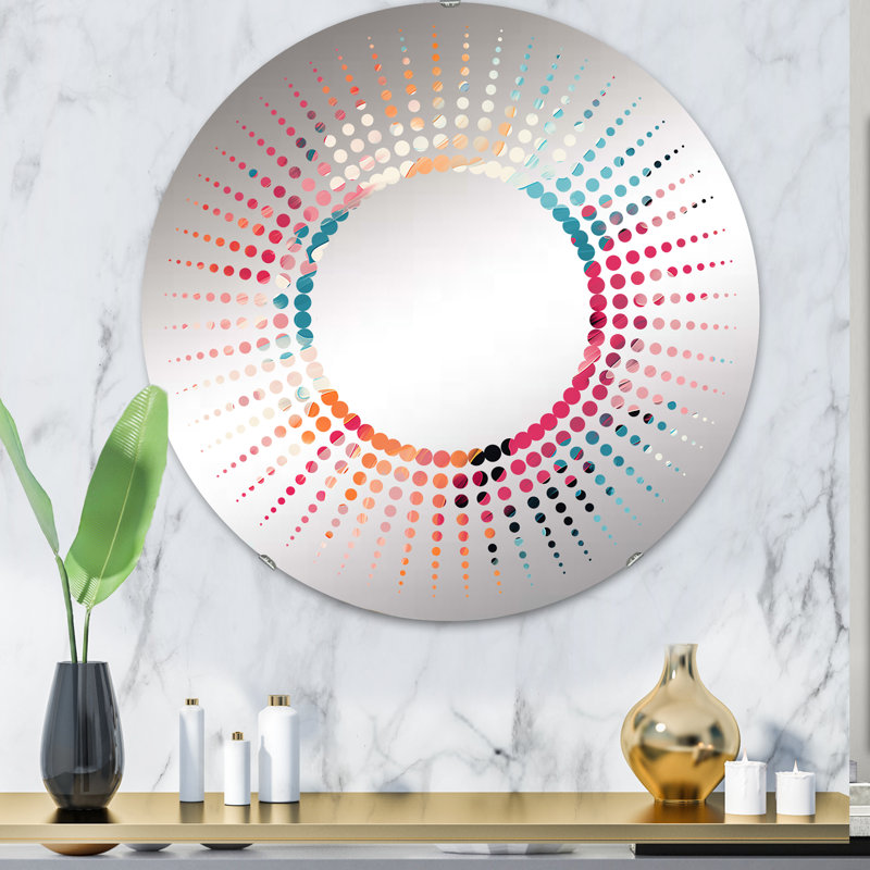 Miroir mural oval, 31,4 po x 31,4 po