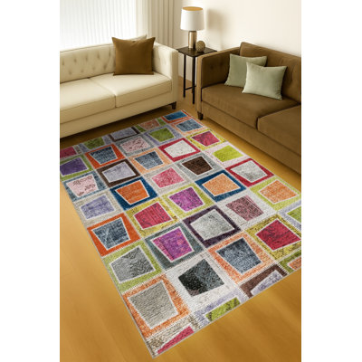 Tapis blanc tissé Mosso