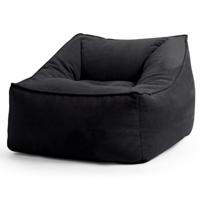 Fauteuil à billes en velours côtelé Inga