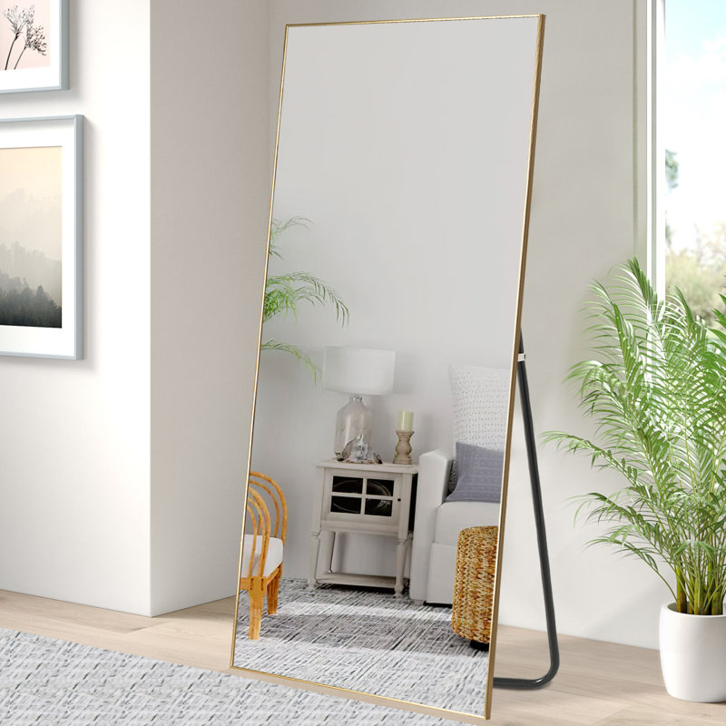 Miroir pleine grandeur Adhvika, Or, 59 po x 20 po