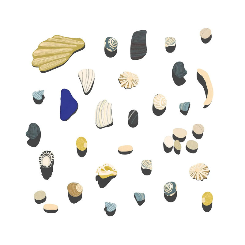 Beachcombing by Nic Squirrell - Wrapped Canvas Gallery-Wrapped Canvas Giclée, 93.98 cm H x 93.98 cm W