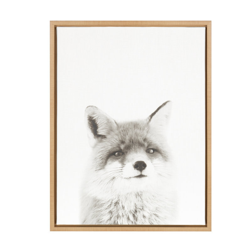 «Fox» par Simon Te of Tai, reproduction d'art sur toile encadrée