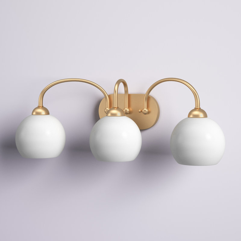 Torquay 3 - Light Dimmable Vanity Light, Vintage Gold