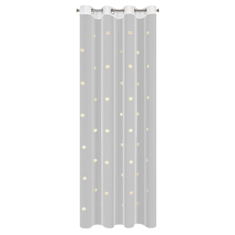 Elsa Curtain Single Panel, White