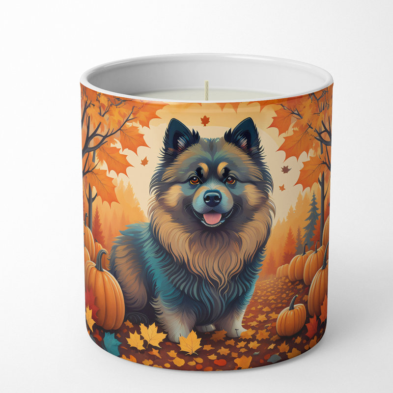 Bougie parfumée Pumpkin Spice avec support en céramique