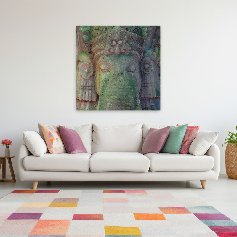 Art contemporain Ganesha, H 48 po x l 48 po