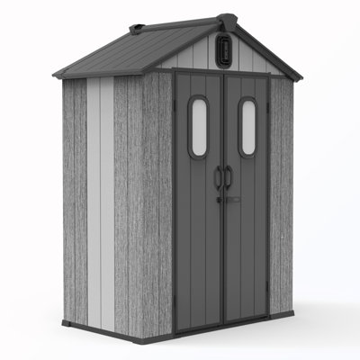 Outdoor Storage Shed with Windows and Vents and Double Lockable Doors