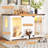 Cat litter box hosue With LED Light, Stairs and Cat Scratching Post
