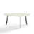 Elton 39.3" Oval Coffee Table with 3 Solid Iron Legs For Living Room，Office-1540132815
