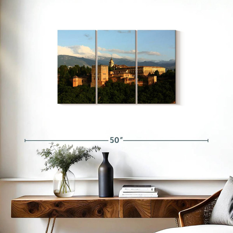 Palais de l'Alhambra en Espagne, H 20 po x l 33 po