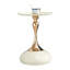 petite table d'appoint ronde pour les petits espaces, table basse, petite table basse de salon, table de bout blanche-731330738-731330739
