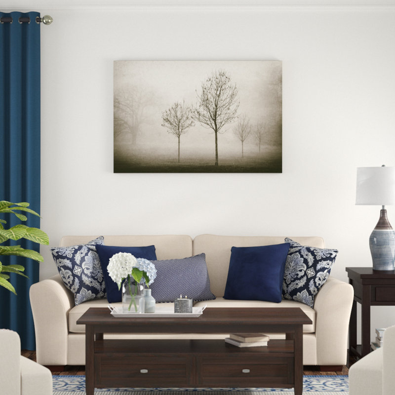 Trees in Fog VII by Jody Stuart - Photograph Print, Wrapped Canvas, 30cm H x 46cm W