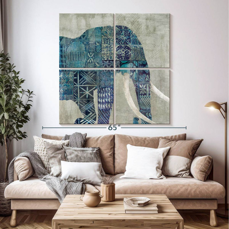 Brampt Botswana Patterns, 50" H x 50" W