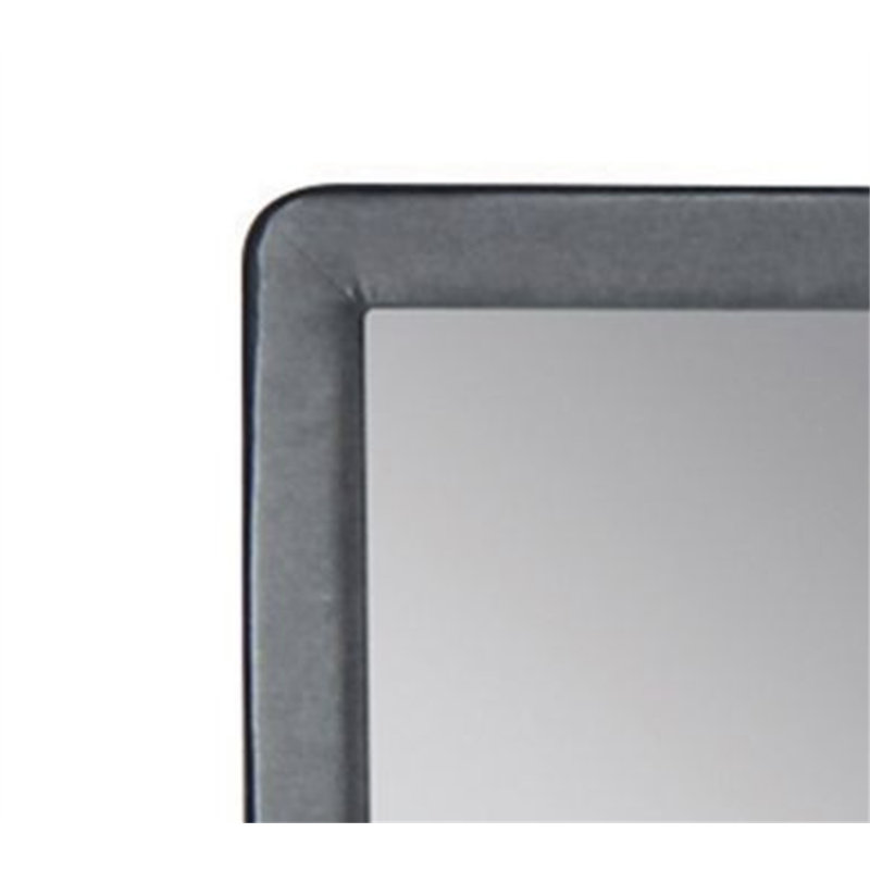 Valda Light Gray Fabric Mirror