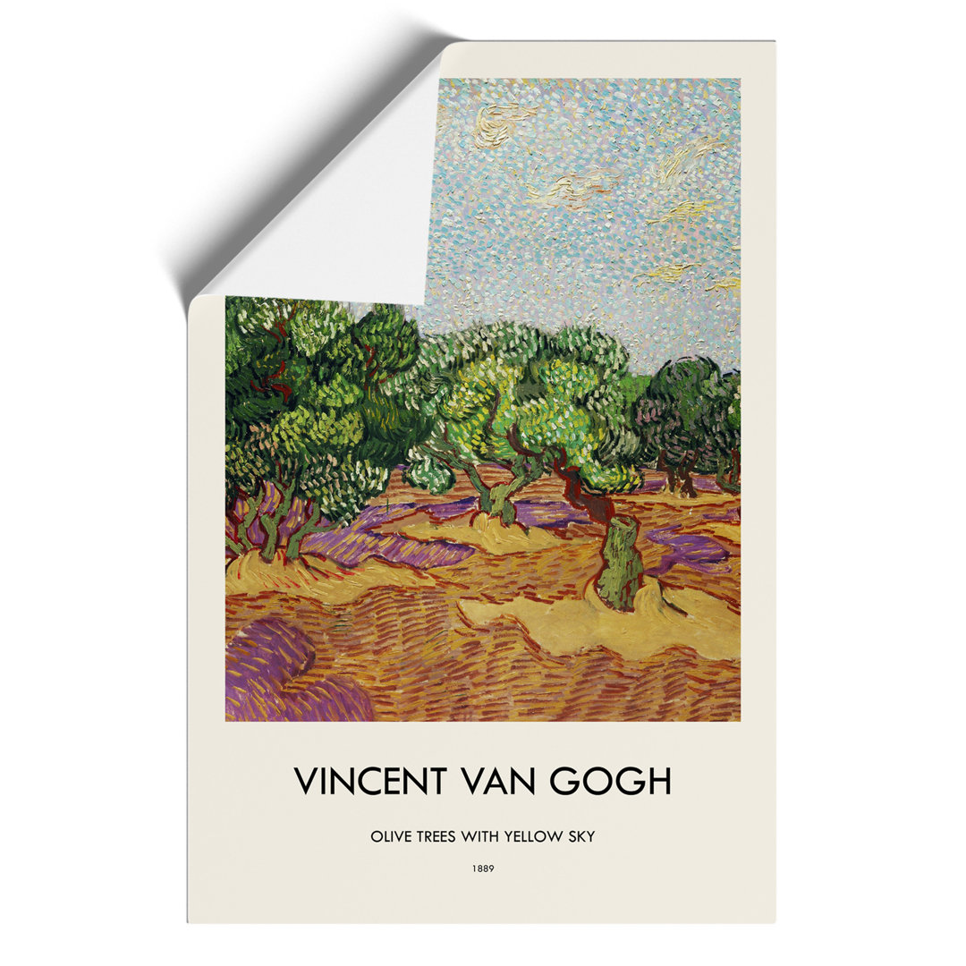 Olive Trees Print by Vincent van Gogh - Frameless Print
