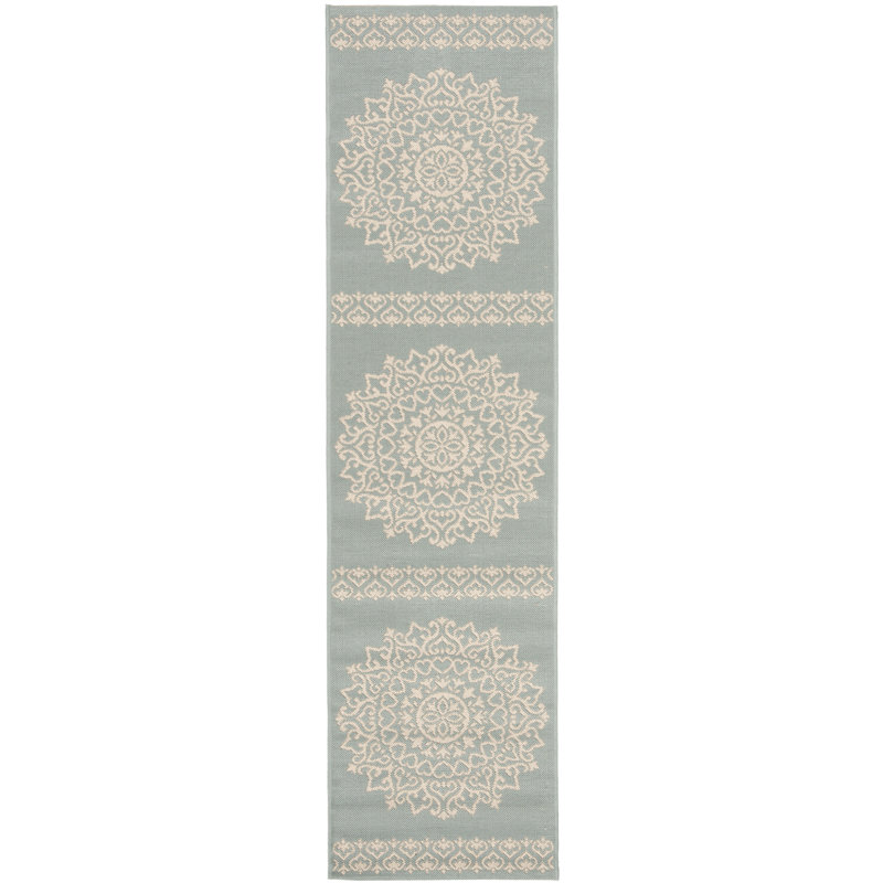 Frankee Performance Floral Indoor/Outdoor Area Rug, Runner 2'2" x 8'